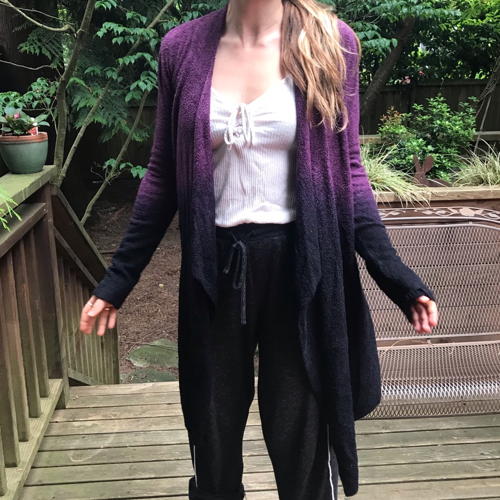 Cozy ombré cardigan